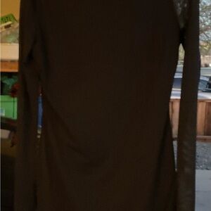 Long Sleeve Glove Black Dress